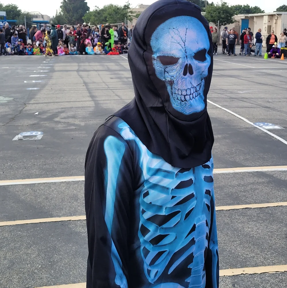 KIDS UNISEX SKELETON HALLOWEEN COSPLAY COSTUME